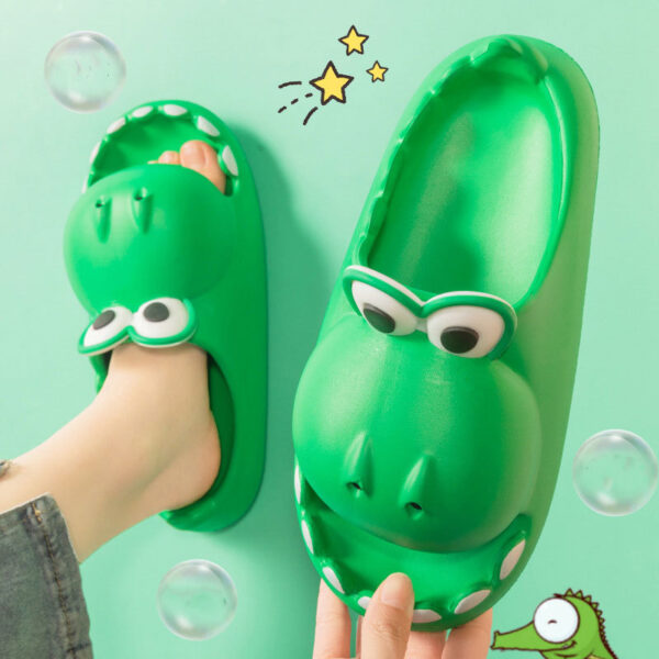 Kids Dinosaur Slippers Wholesale Summer Cartoon Parent Child Outdoor Home EVA Sandals Women Men Kids Cute Slippers Baby Shoes - Image 10