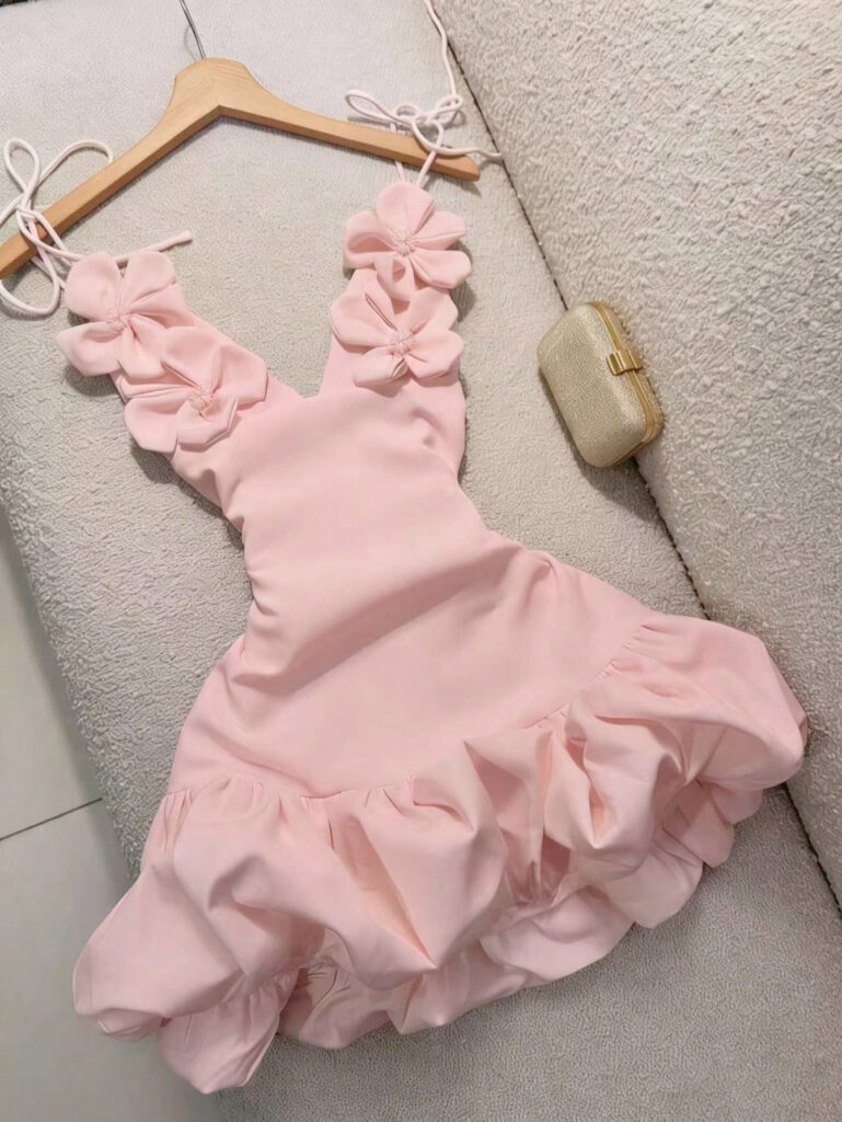 Sexy Bud Blossom Floral Strap Holiday Dress