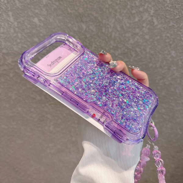 South American-style Slimming Phone Case With 3-in-1 Glitter Epoxy Drop-proof Design And A Matching Bracelet - Image 9