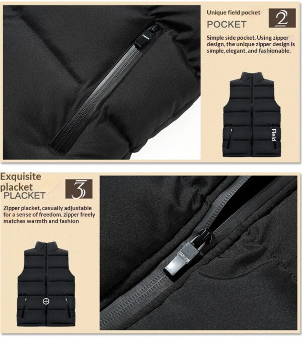 Vest-style Men's Autumnwinter Down Cotton-padded Garment - Image 9