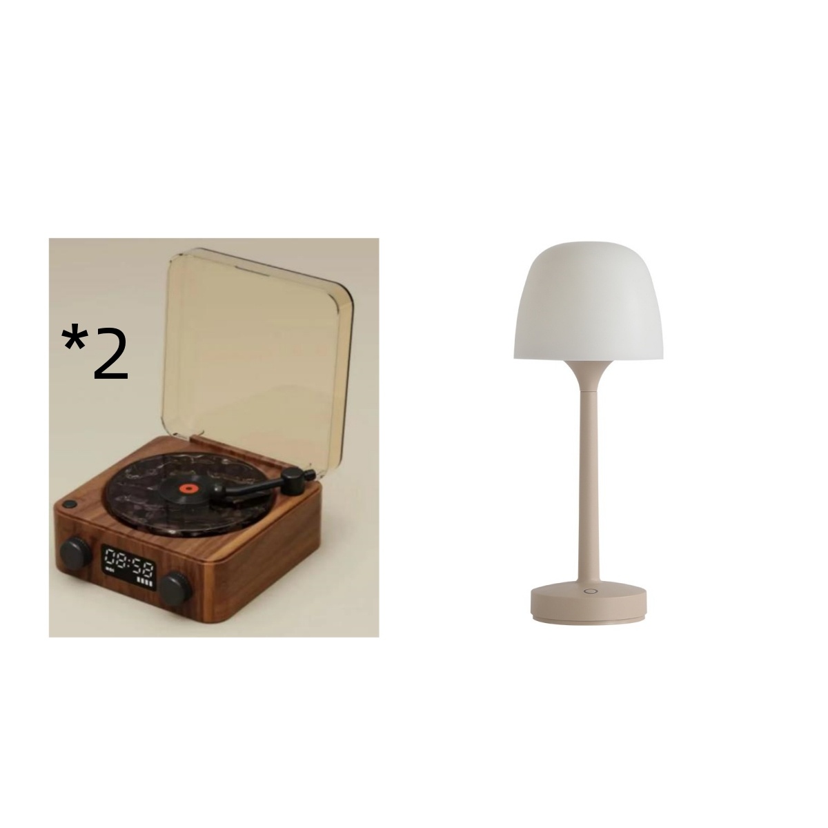 Retro Turntable Speaker Wireless Bluetooth-compatible 5.0 Vinyl Record Player Stereo Sound With White Noise RGB Projection Lamp Effect - Image 38