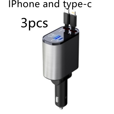 Metal Car Charger 100W Super Fast Charging Car Cigarette Lighter USB And TYPE-C Adapter - Image 21