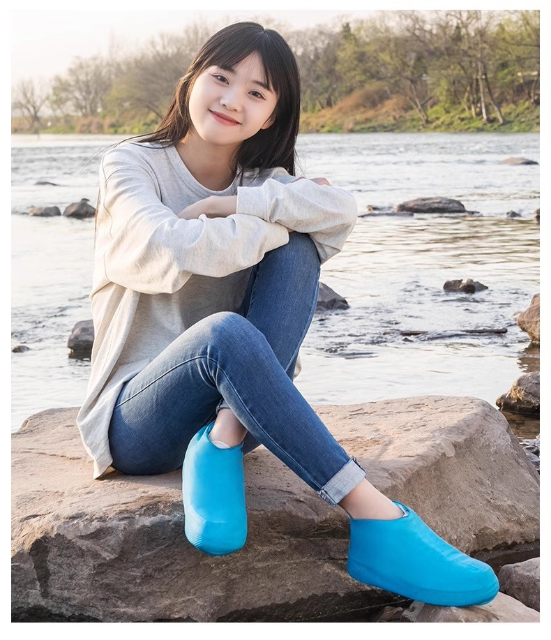 Outdoor Hiking Rain-Proof Shoe Covers Latex