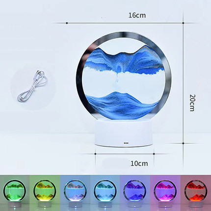 Creative 3D Quicksand Table Lamp Bedside - Image 9