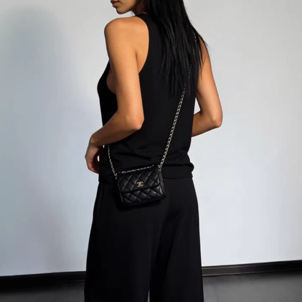 Womens Casual Sleeveless Top And Straight-Leg Pants Set - Image 3