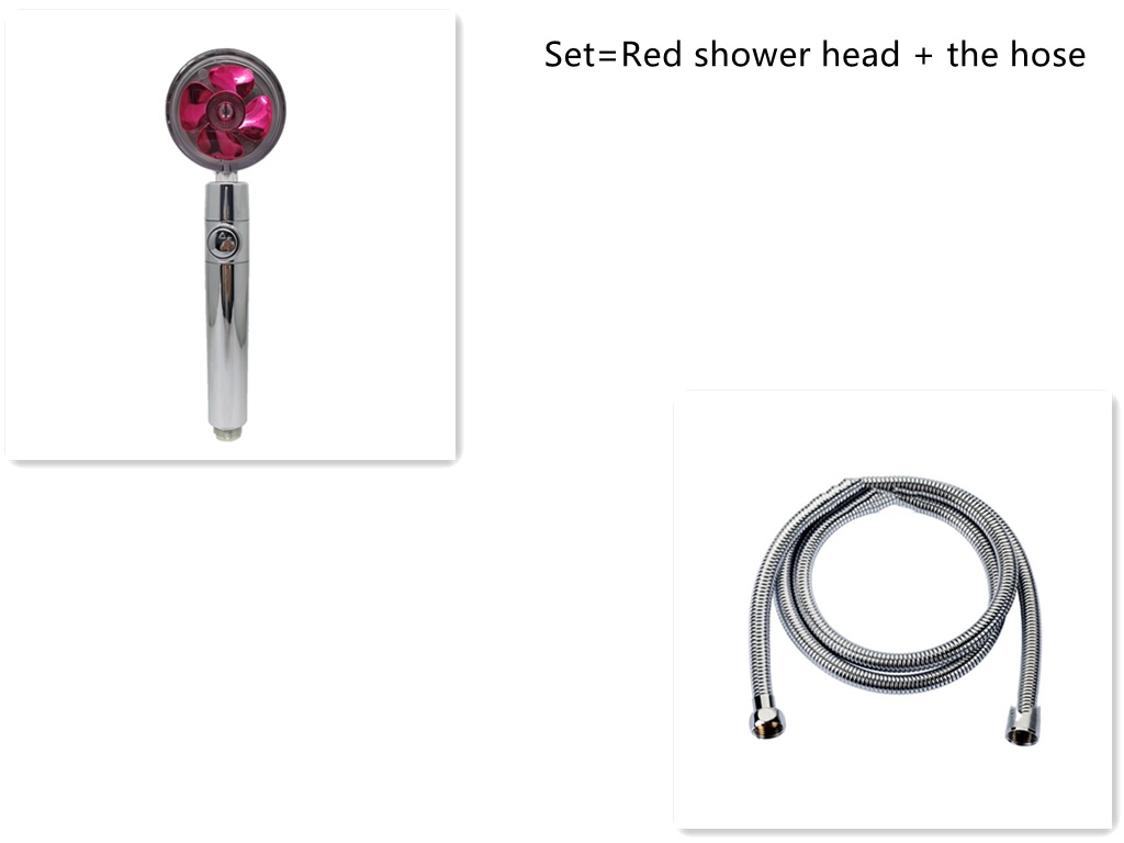 Shower Head Water Saving Flow 360 Degrees Rotating With Small Fan ABS Rain High Pressure Spray Nozzle Bathroom Accessories - Image 107