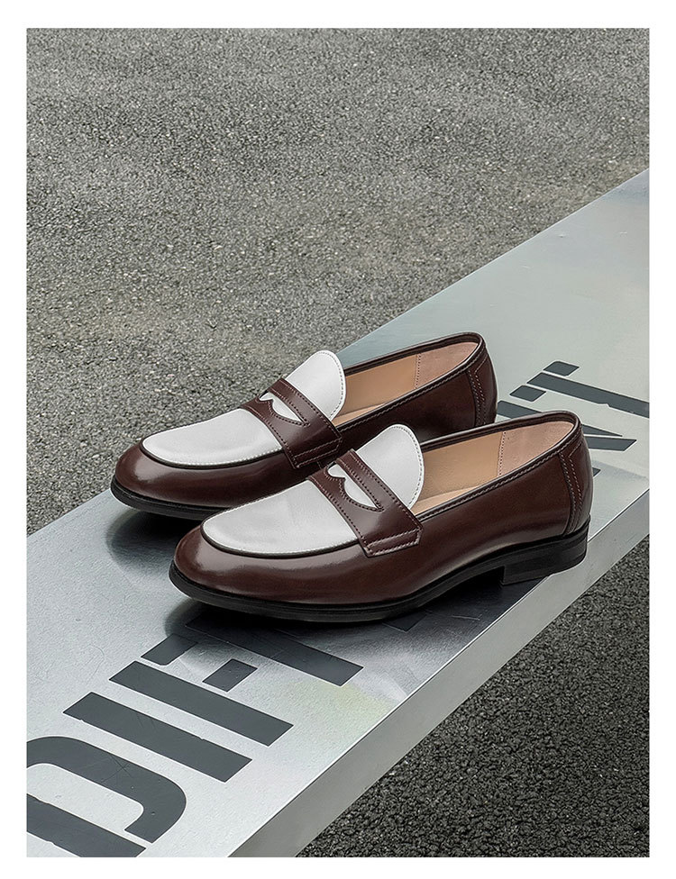 New Stylish All-match Mens Slip-on Casual Leather Shoes