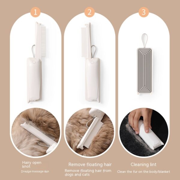 Pet Groomer Pet Hair Removal Brush Cat Grooming Brush Dog Cat Massage Epilator To Remove Floating Hair Cat Hair Dog Pet Supplies - Image 6