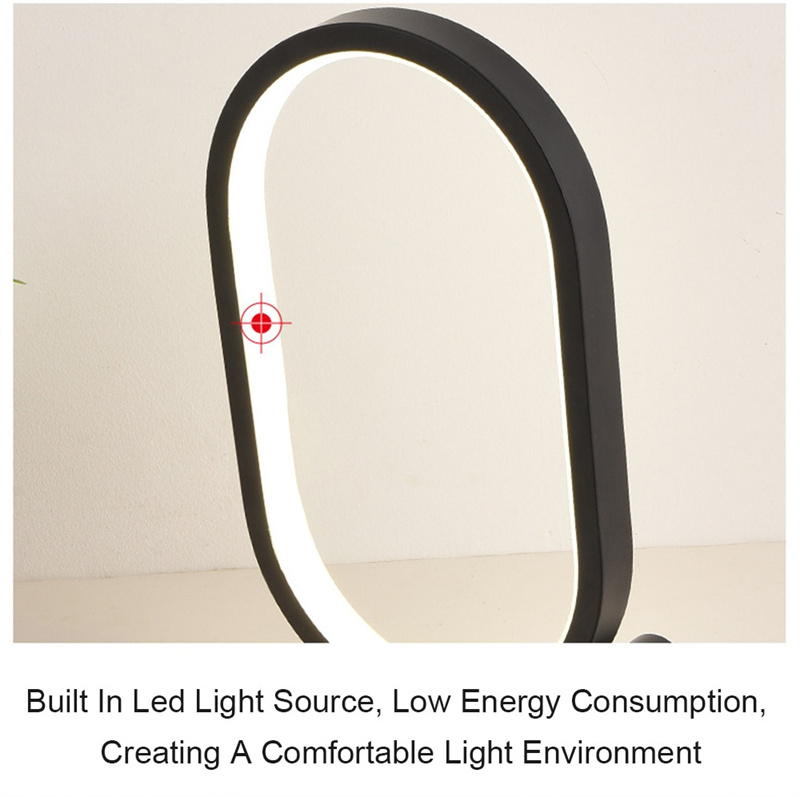 Usb Plug-In Lamp Oval Acrylic Lamp Touch Control Dimmable Modern Simple Creative Night Lamp Bedside Reading Lamp Desk Table Led - Image 13