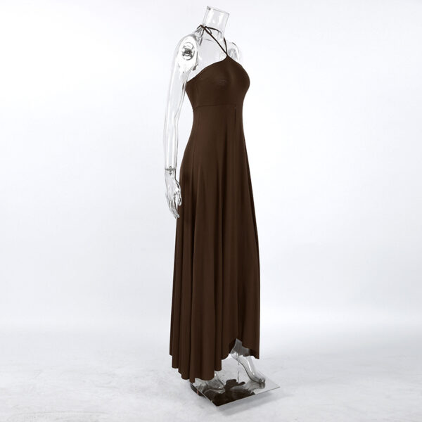 Halter-neck Sleeveless Strapless High Slit Dress - Image 10
