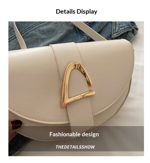 High-end, Fashionable Single-shoulder Bag Niche Saddle Bag - Image 23