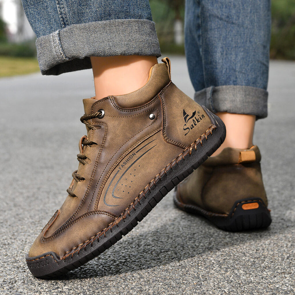 Plus-size Mens Fashion With Hand-stitched Soles