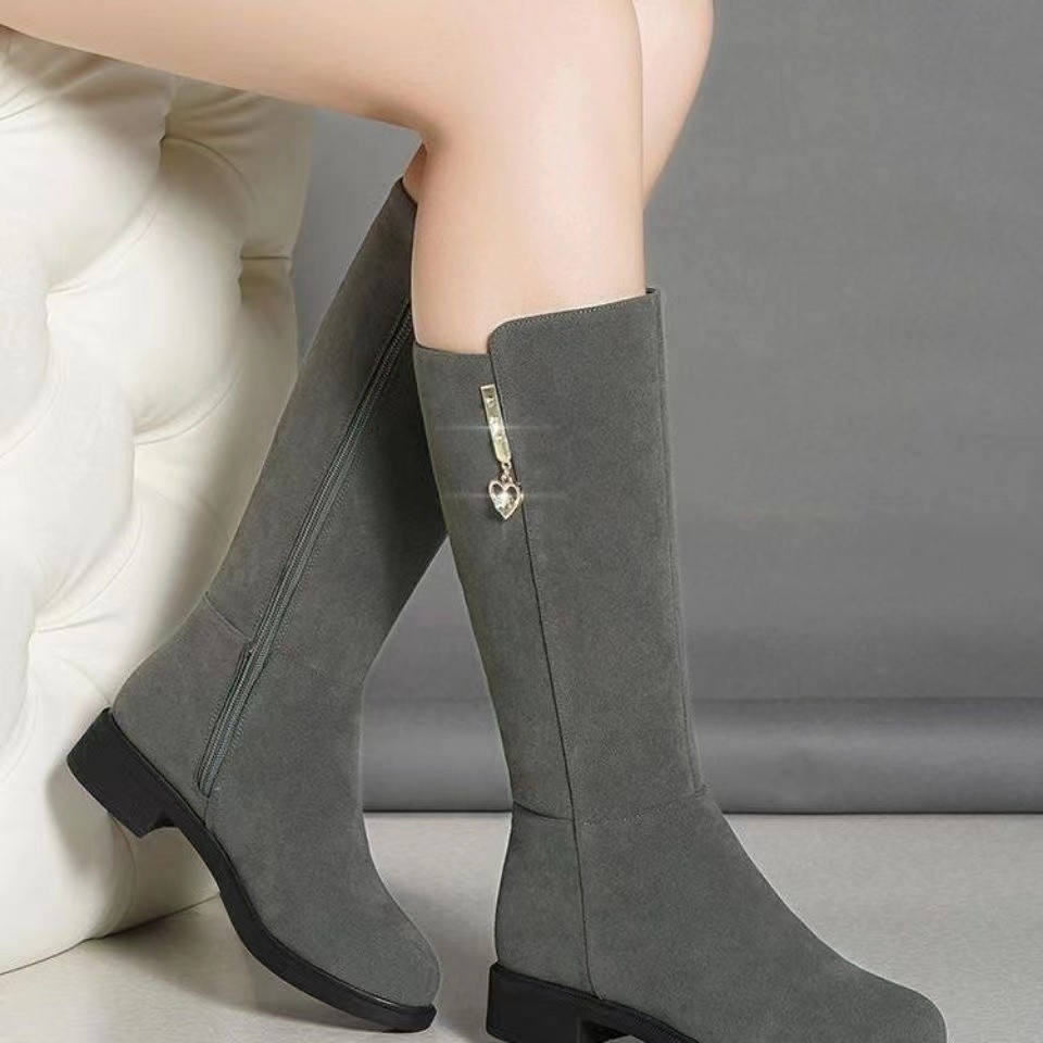 Fleece Lined Mid Calf Warm Cotton Boots - Image 21