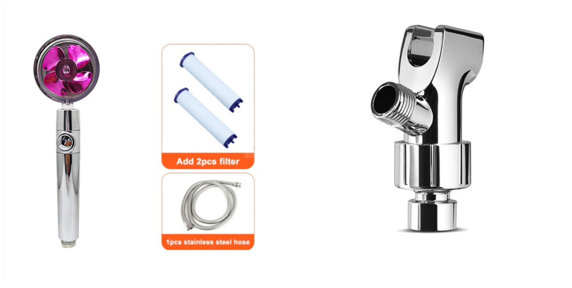 Shower Head Water Saving Flow 360 Degrees Rotating With Small Fan ABS Rain High Pressure Spray Nozzle Bathroom Accessories - Image 104