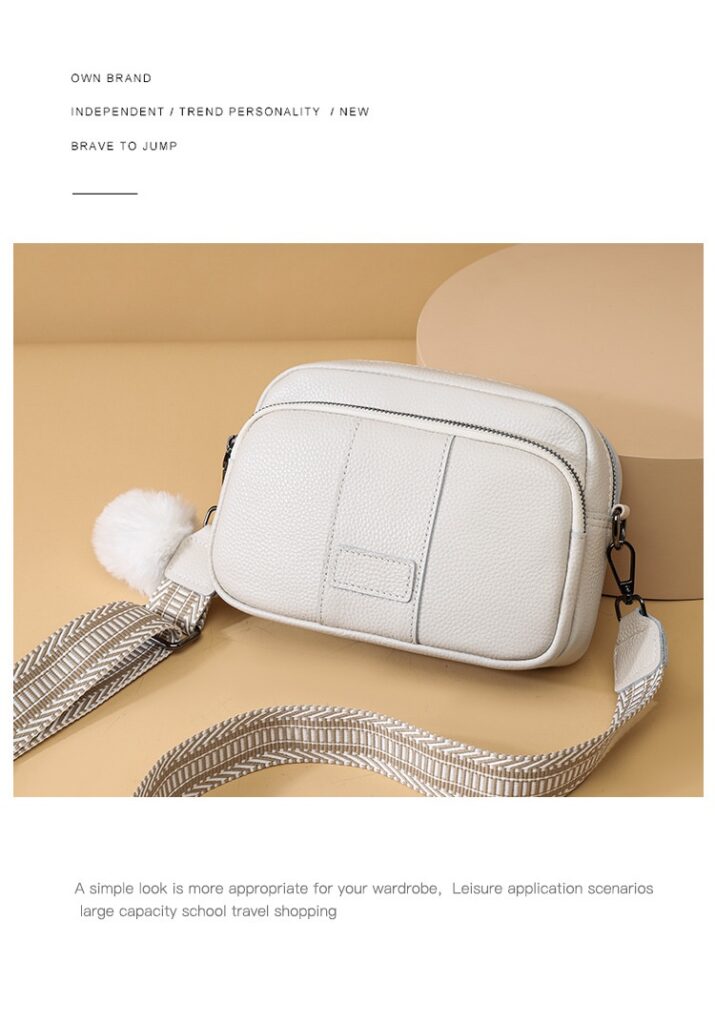 Genuine Leather Womens New Trendy Fashionable Versatile Single-shoulder Bag