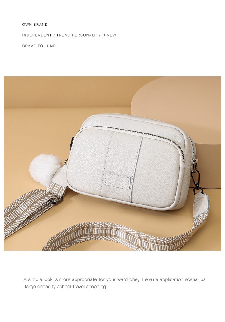 Genuine Leather Womens New Trendy Fashionable Versatile Single-shoulder Bag - Image 28