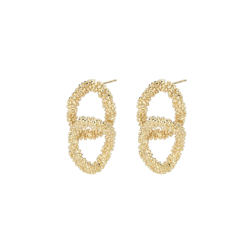 French Retro Frosted Hoop Earrings, Fashion Trendy Temperament Simple Studs, All-Match Geometric Vintage Jewelry