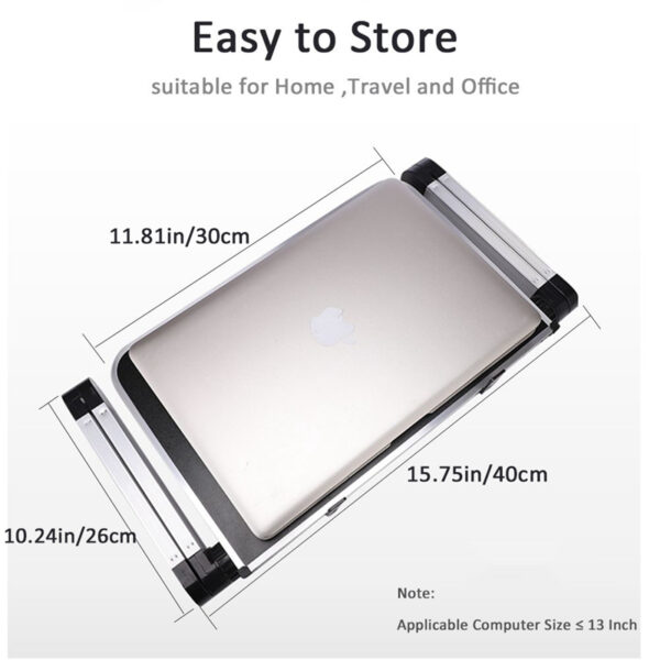 Foldable Laptop Stand Ergonomic Desk Tablet Holder - Image 9