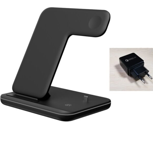 Compatible Mobile Phone Watch Earphone Wireless Charger 3 In 1 Wireless Charger Stand - Image 21