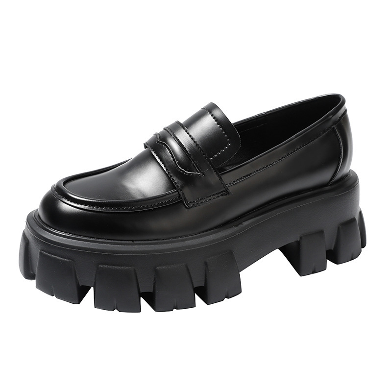 British Style Wide Fat Foot Loafers - Image 4