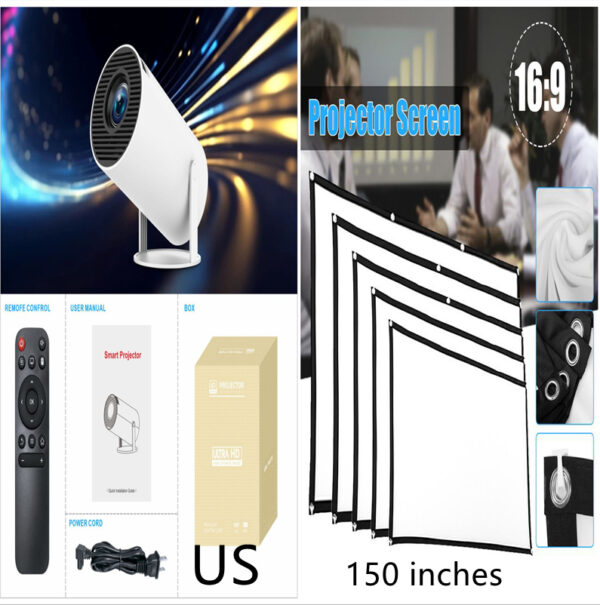 HY300 Pro Projector Home Theater Entertainment Portable Small Projector - Image 54