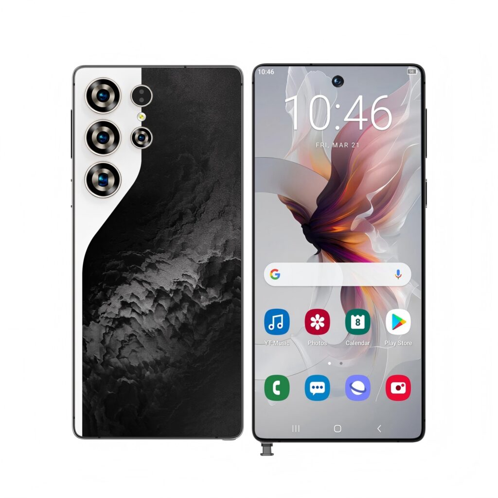 C26 Ultra 5G Unlocked Smartphone, 8GB RAM 256GB Storage Android 15 Cell Phone, 6.9inch FHD Display, 8000mAh Long Battery, Dual SIM, Face & Fingerprint Unlock, GPS, Built-in Stylus