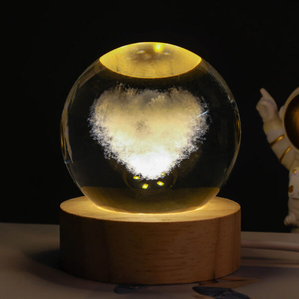 Luminous Starry Sky And Planets Moon Moon Crystal Ball Small Night Lamp Projection Ambience Light Creative Gift New Strange Gift - Image 26
