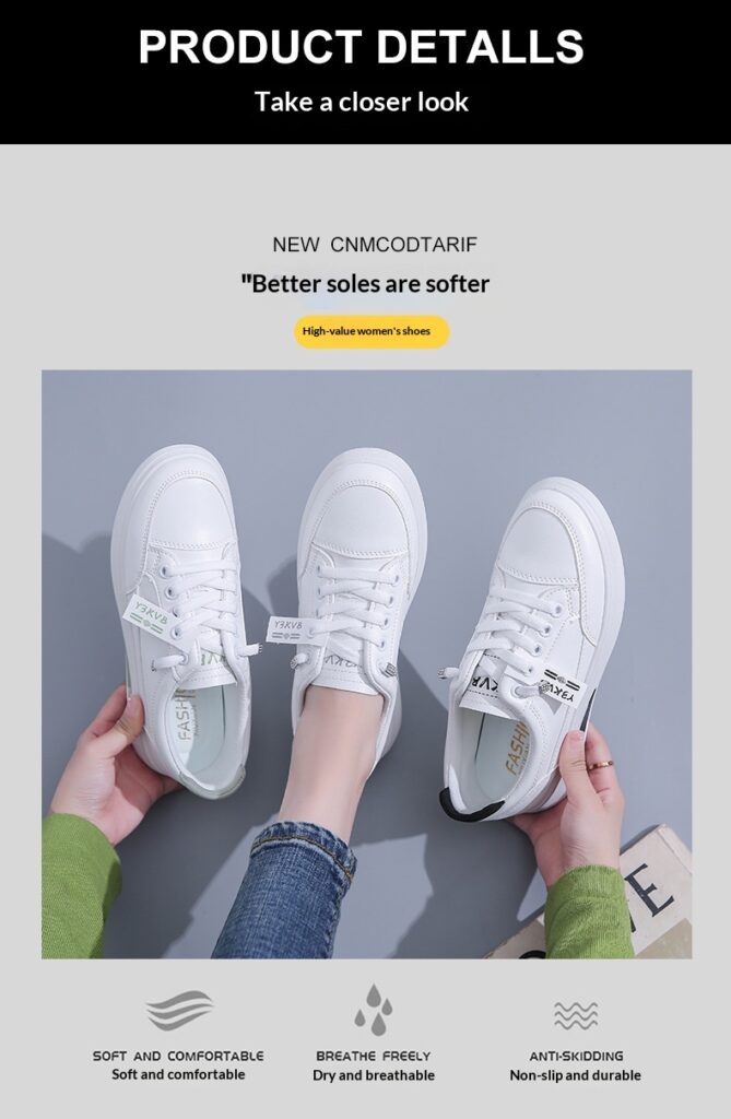 Student Athletic Running Leather-uppers Breathable Casual Shoes