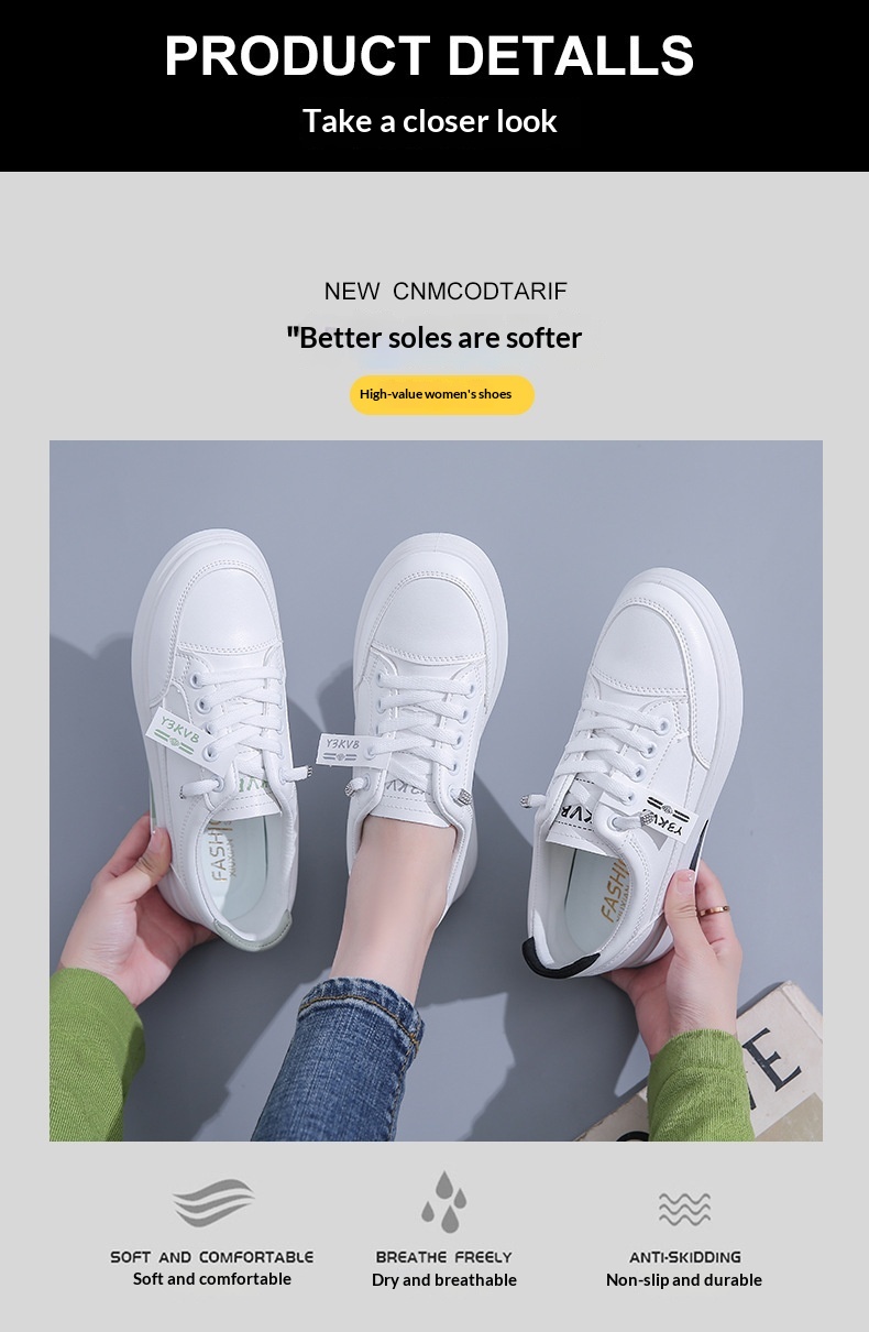 Student Athletic Running Leather-uppers Breathable Casual Shoes - Image 23