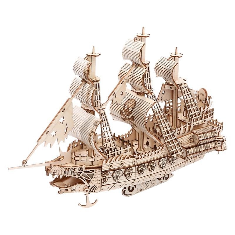 Wooden 3D Puzzle Model Of The Ship Holland In Wood - Image 4