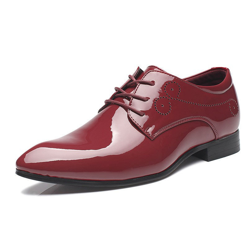 Men Leather Shoes Men Business Casual Dress Shoes Business Casual Leather Shoes Slip-on Black Driving Shoe For Men