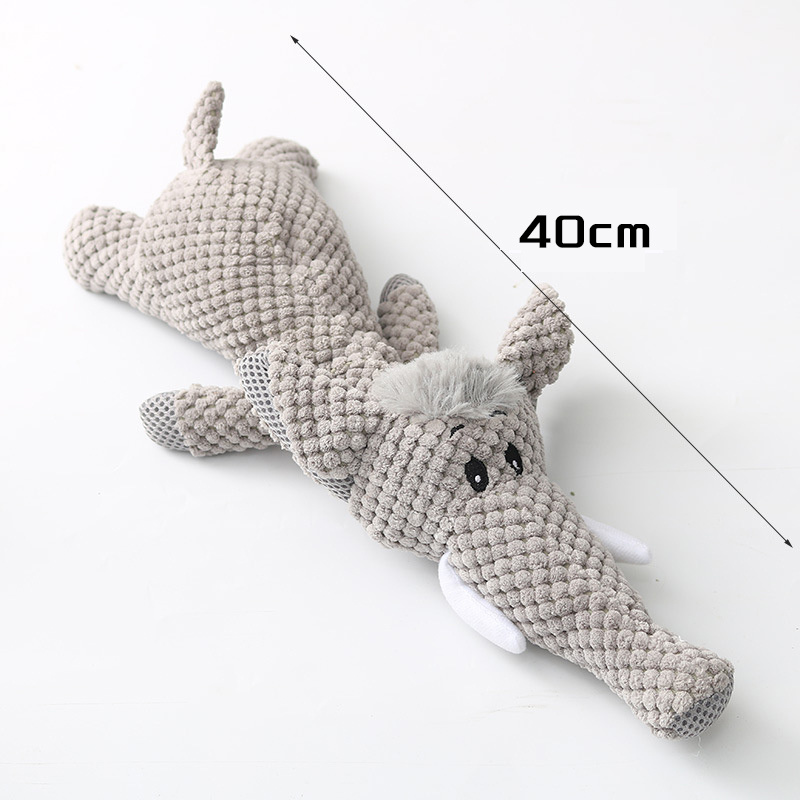 Plush Cartoon Puppy Dog Toy Pet Dog Chew Squeak Toys For Small Dogs Teeth Grinding Pet Products Dog Accessories - Image 5