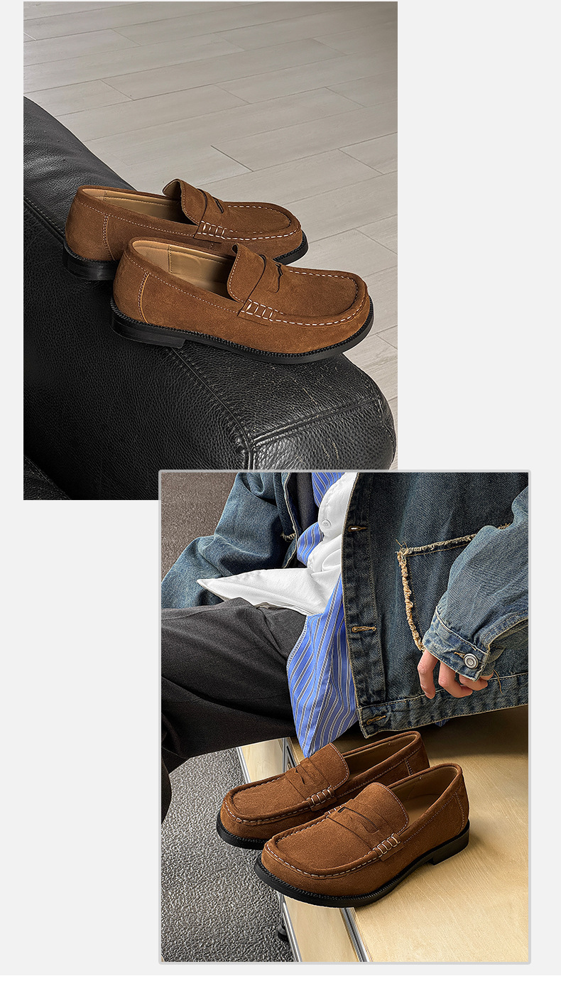 New Vintage Old Coin-style Loafers For Men - Image 10