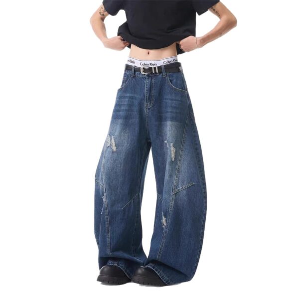 American-style Silhouette Bootcut Jeans For Women And Men - Image 4