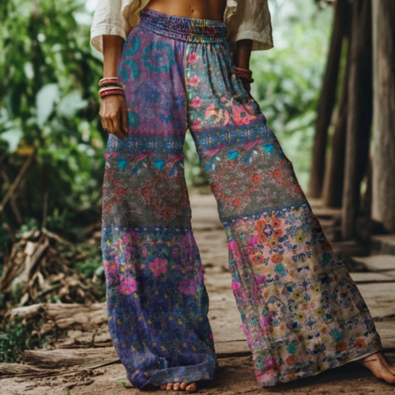 Midriff-baring Wide-leg Casual Pants - Image 8