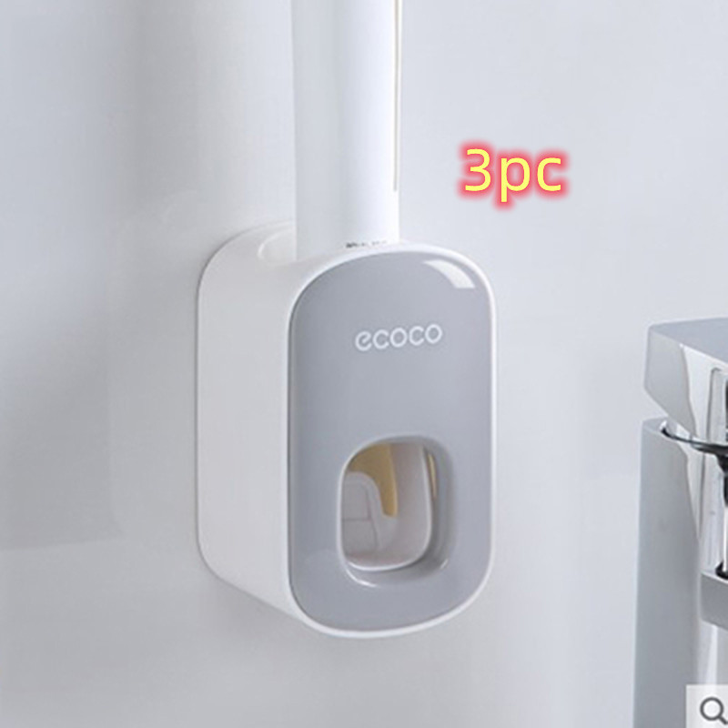 Wall Mounted Automatic Toothpaste Holder Bathroom Accessories Set Dispenser - Image 30
