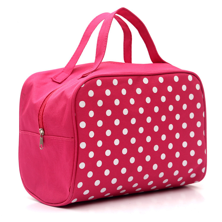 Fashion Handheld Dot Waterproof Cosmetic Bag - Image 1