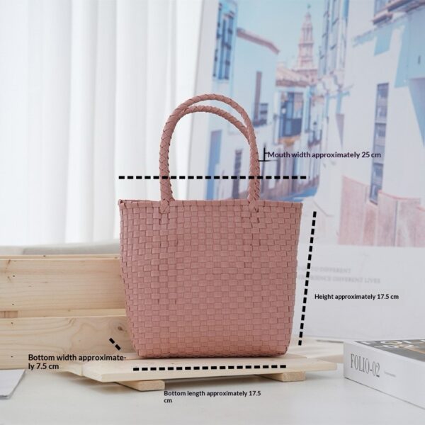 Women's Large-Capacity Woven PVC Beach Bag - Image 6