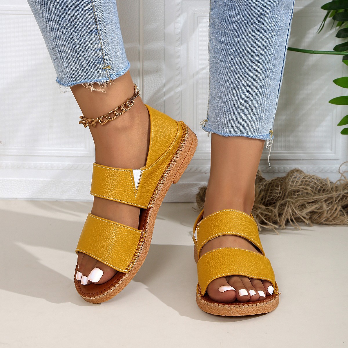 New Fairy-style Flat Soft Soled Sandals - Image 49