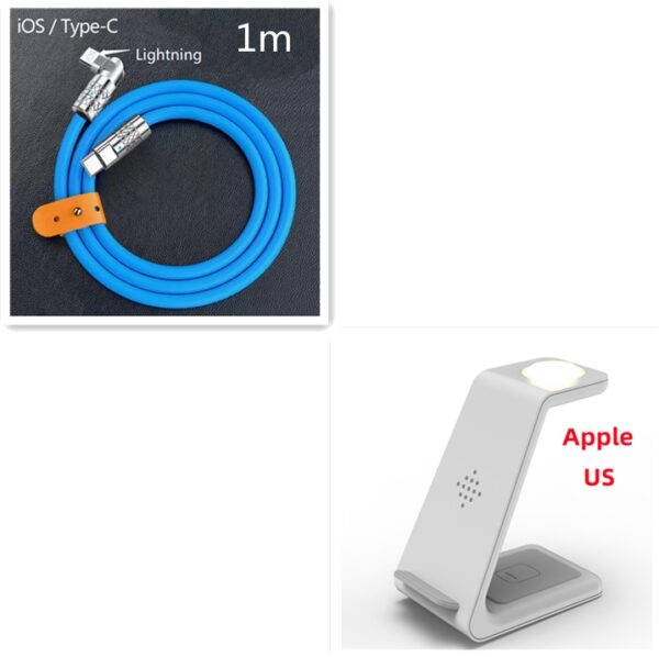 3 In 1 Fast Charging Station Wireless Charger Stand Wireless Quick Charge Dock For Phone Holder - Image 75