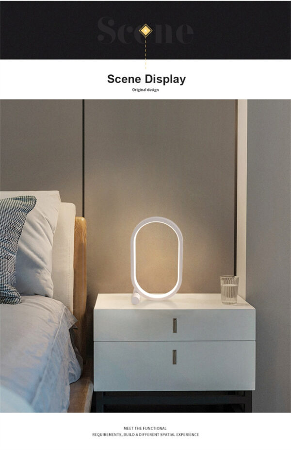 Usb Plug-In Lamp Oval Acrylic Lamp Touch Control Dimmable Modern Simple Creative Night Lamp Bedside Reading Lamp Desk Table Led - Image 22