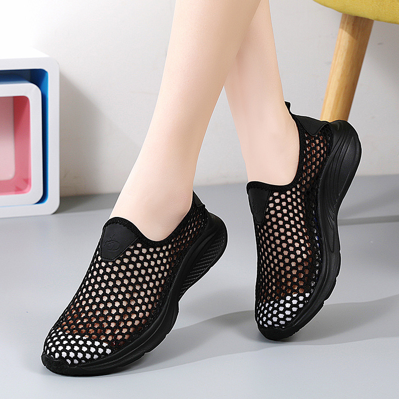 Summer Breathable Mesh Senior Walking Shoes