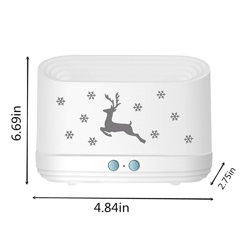 Elk Flame Humidifier Diffuser Mute Household Atmosphere Lamp Christmas Home Decorations - Image 13
