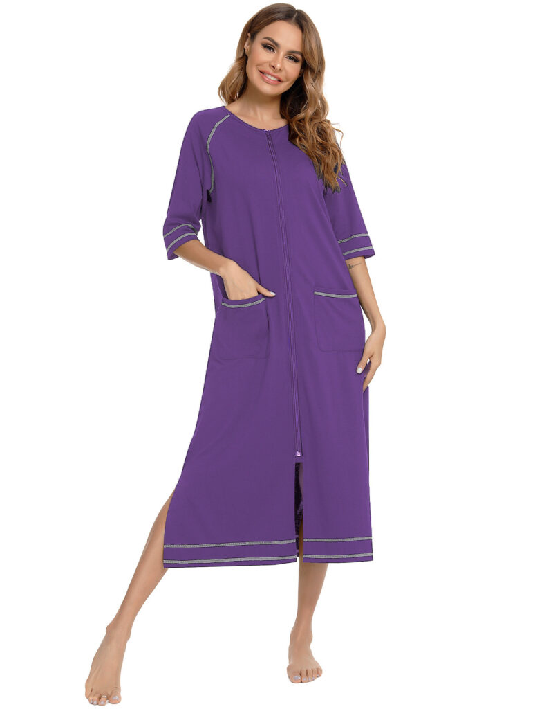 Comfortable Cardigan Womens Base-Layer Pajamas For Autumn And Winter