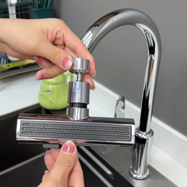 Kitchen Faucet Waterfall Outlet Splash Proof Universal Rotating Bubbler Multifunctional Water Nozzle Extension Kitchen Gadgets - Image 5