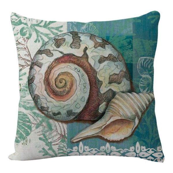 Cushion Covers Sea Turtle Printed Throw Pillow Cases For Home Decor Sofa Chair Seat - Image 14