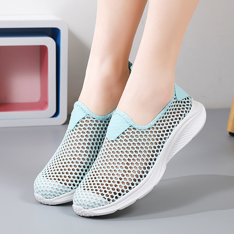 Summer Breathable Mesh Senior Walking Shoes