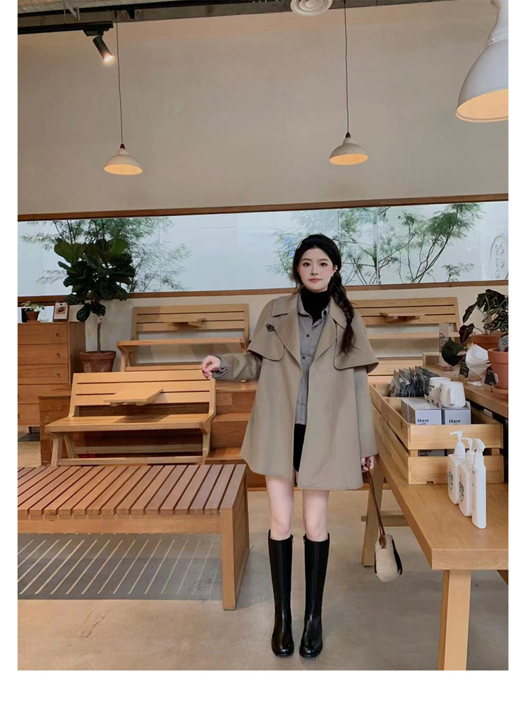 Knee-high Fleece-lined Round-toe Low-heeled With Side Zippers Womens High-rise Riding Boots