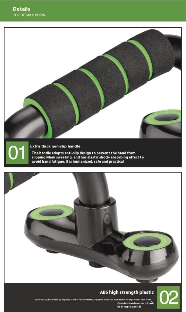 Multifunctional Push Up Bar I-shaped Detachable Sports Equipment Thickened Home Fitness Equipment
