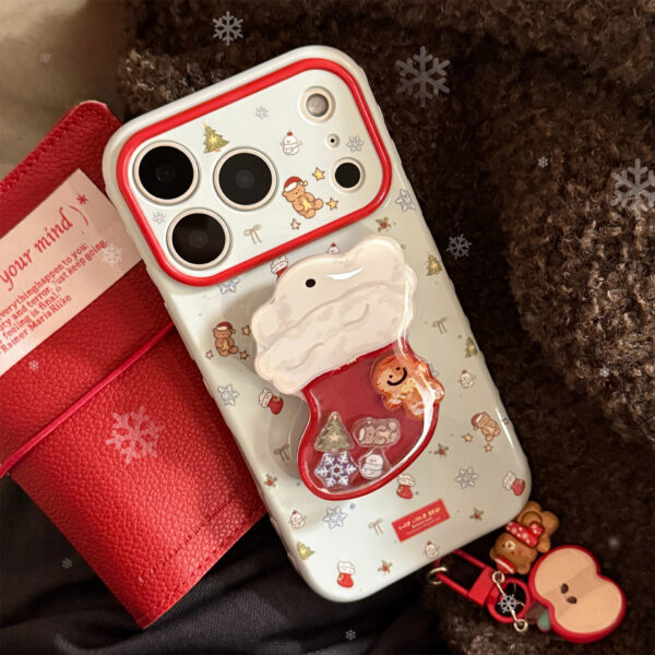 Christmas Stocking Shaker Stand Phone Case - Image 19